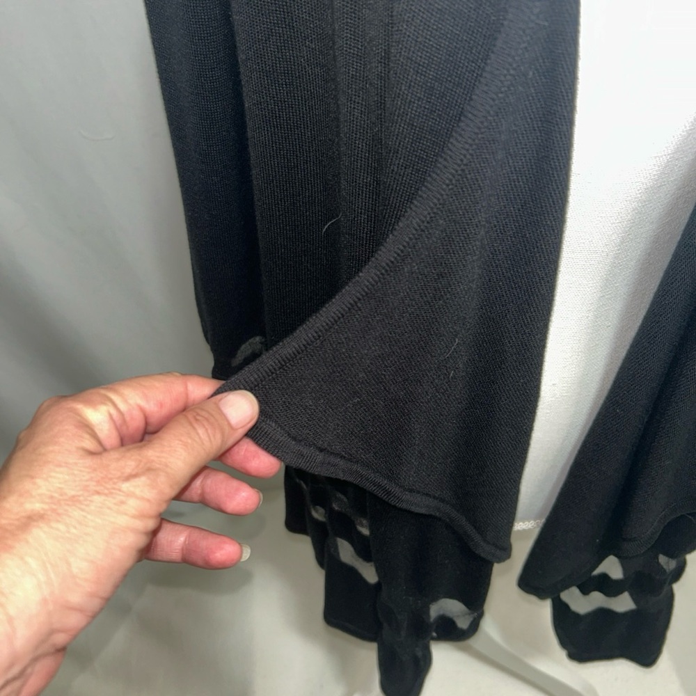 AB‎ Studio Black Knit Cardigan - Picture 4 of 8